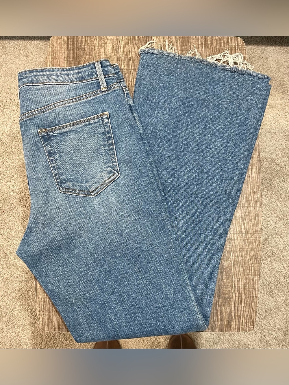 Just USA Women’s Medium Wash High Rise Flare Jeans Size 31